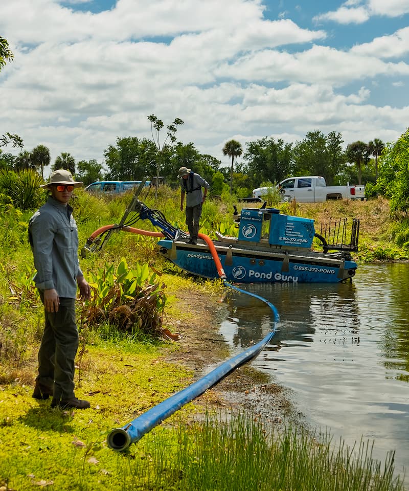 hydraulic dredging pond guru